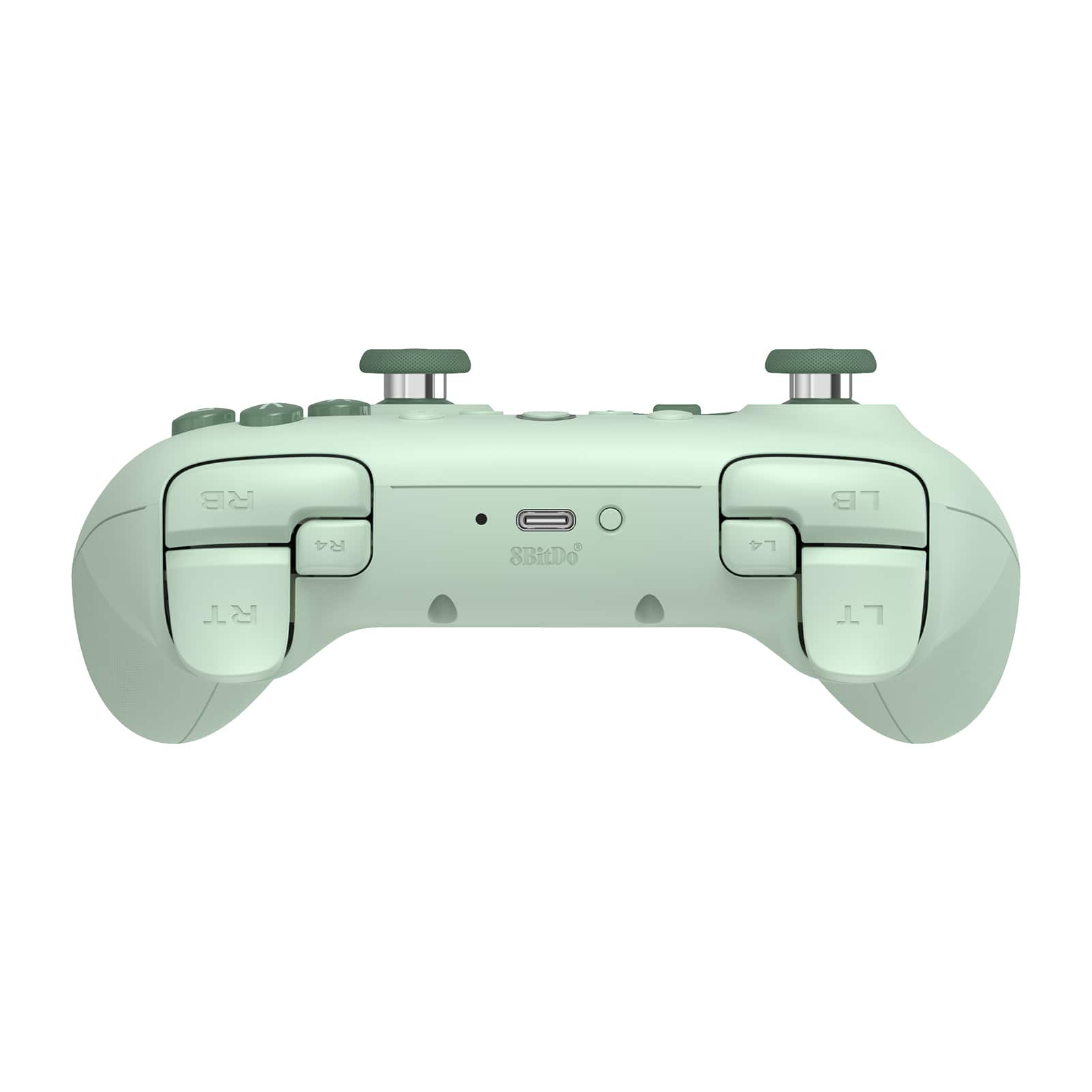 Left. 8BitDo - Ultimate 2C Wireless Controller for Android and Windows with Hall Effect Joysticks - Green.