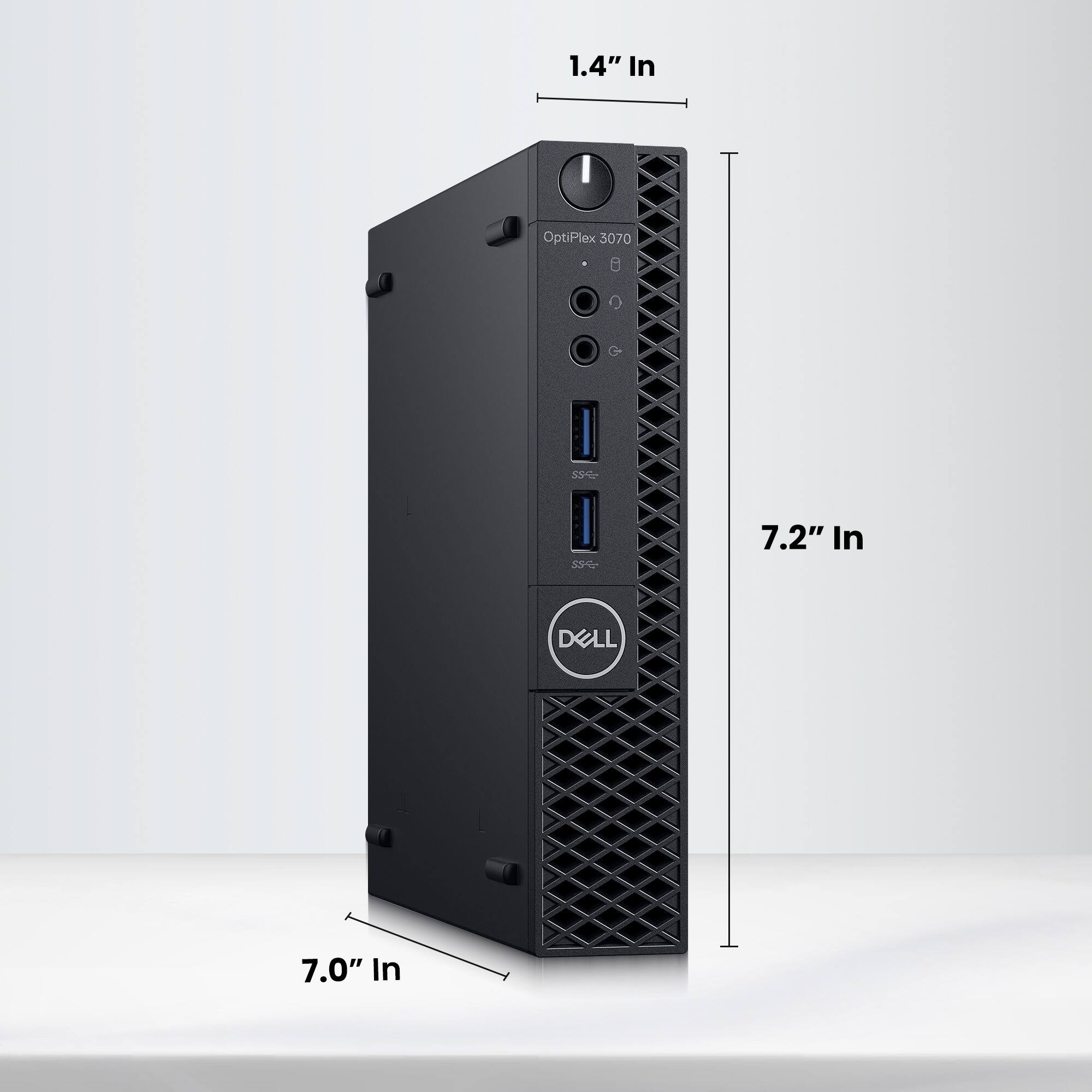 1.4" In  
OptiPlex 5070  
8 5S4 534  
7.2" In  
DELL  
7.0" In