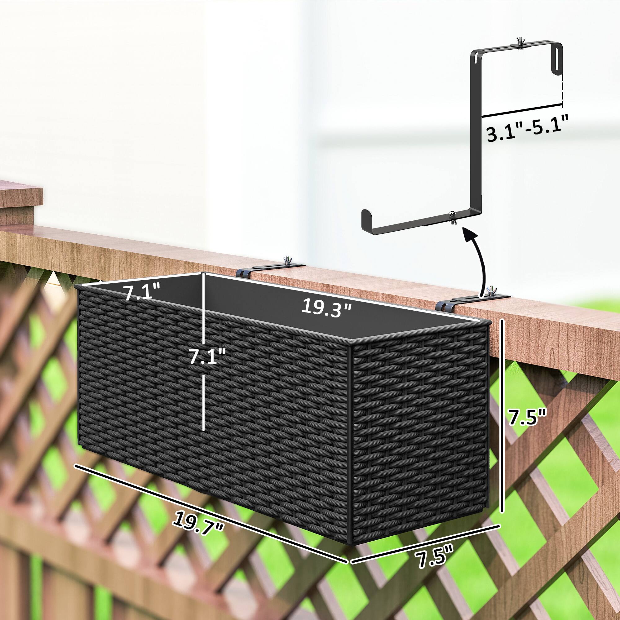 3.1"-5.1"  
7.1"  
19.3"  
7.1"  
7.5"  
19.7"  
7.5"