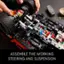 Assemble the working steering and suspension.