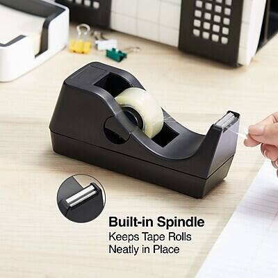 Built-in Spindle Keeps Tape Rolls Neatly in Place
