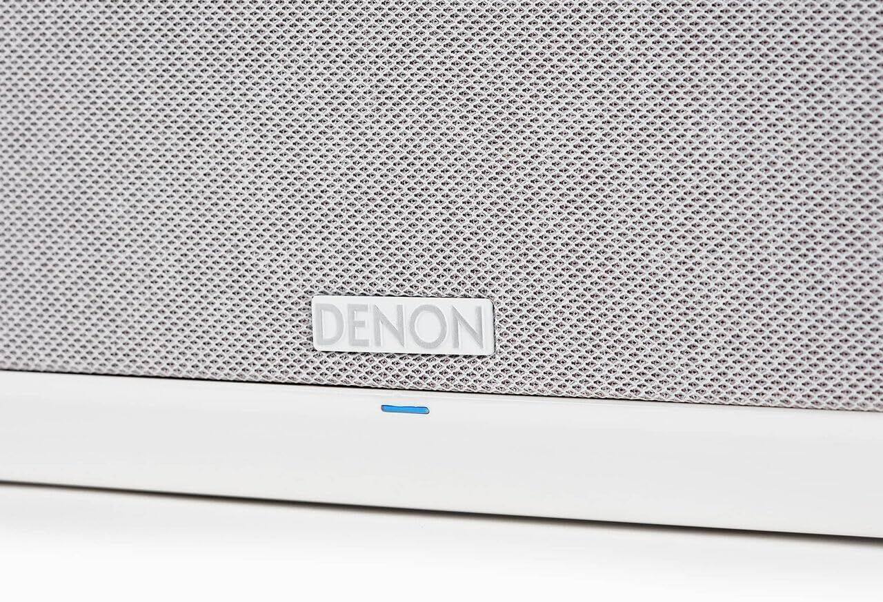 Left. Denon - Denon Home 350 White Built In Heos Wireless Bluetooth Speaker with an Additional 1 Year Extended Amber Protection (2020) - White.