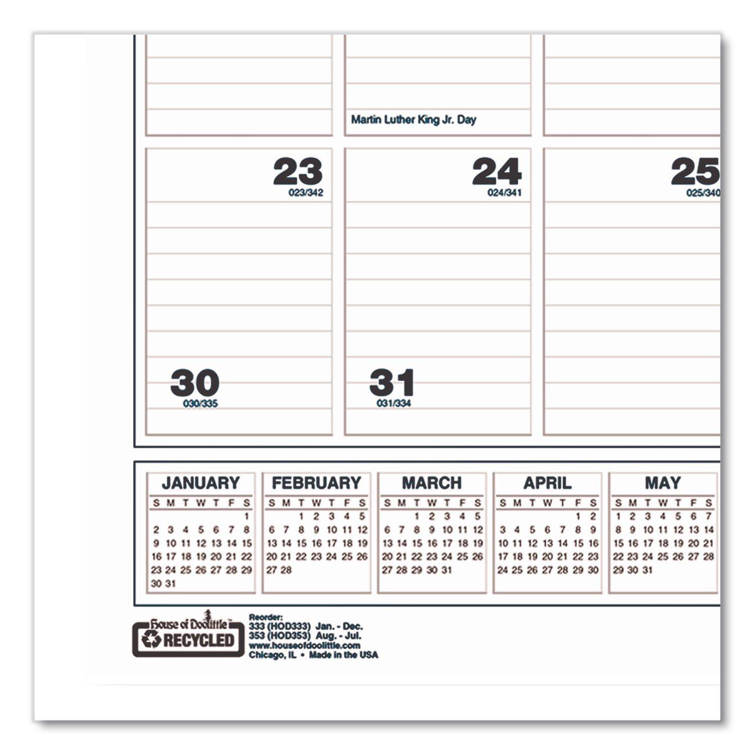 Martin Luther King Jr. Day

23 023/342  
24 024/341  
25 025/340  
30 030/335  
31 031/334  

JANUARY  
S M T W T F S  
1 2 3 4 5 6 7  
8 9 10 11 12 13 14  
15 16 17 18 19 20 21  
22 23 24 25 26 27 28  
29 30 31  

FEBRUARY  
S M T W T F S  
1 2 3 4 5 6 7  
8 9 10 11 12 13 14  
15 16 17 18 19 20 21  
22 23 24 25 26 27 28  
29  

MARCH  
S M T