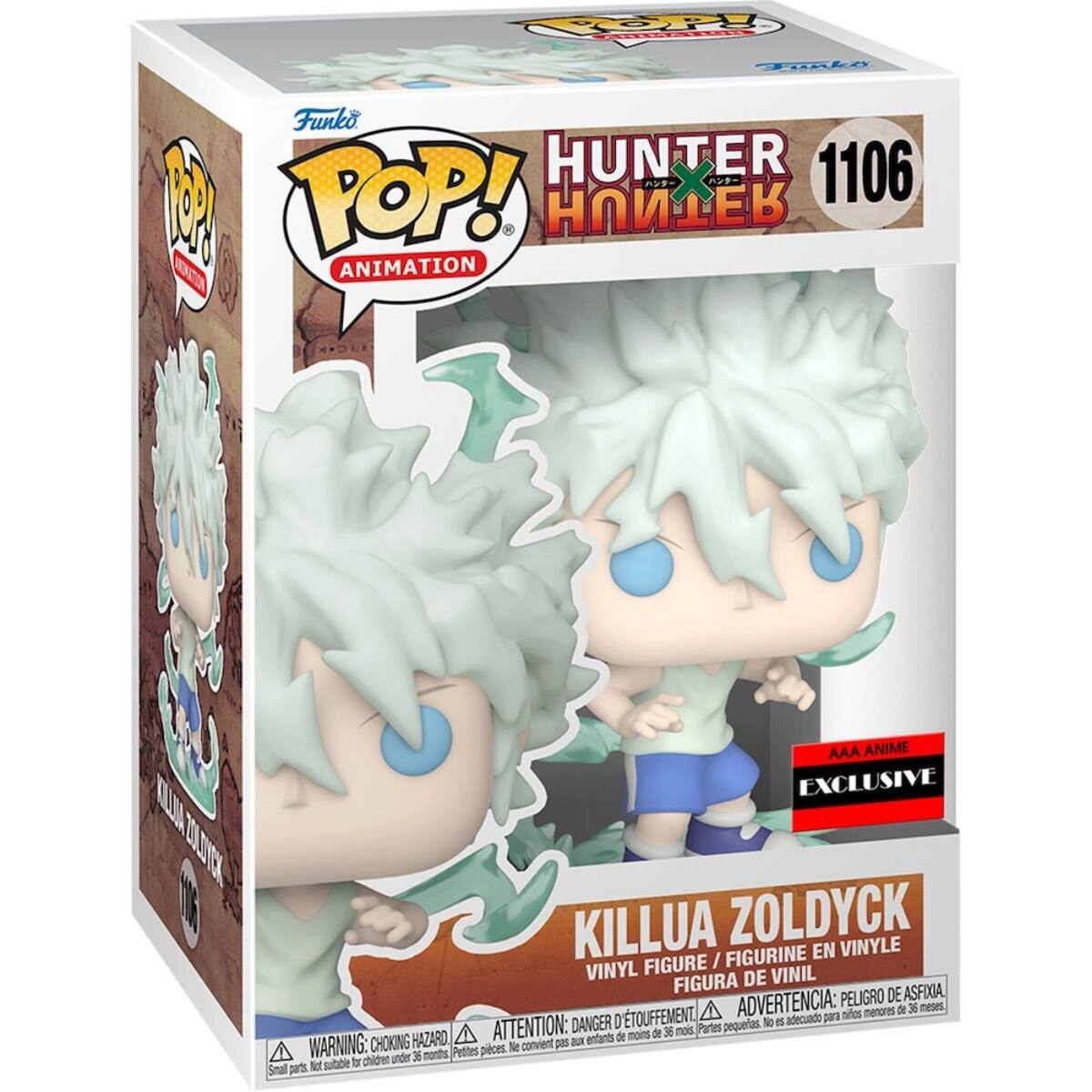 Photos - Action Figures / Transformers Funko  Pop! Animation Hunter x Hunter Killua Zoldyck #1106 Vinyl Figure - Black POP1106 