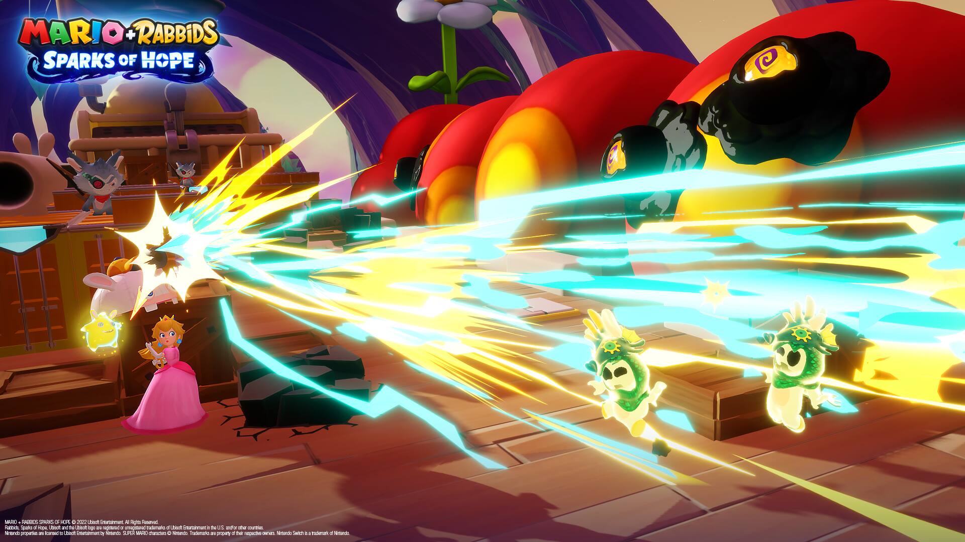 MARIO+RABBIDS SPARKS OF HOPE

MARIO RABBIDS SPARKS OF HOPE © 2022 Ubisoft Entertainment. All Rights Reserved. Rabbids Sparks of Hope, Ubisoft, and the Ubisoft logo are trademarks of Ubisoft Entertainment. Mario and the Super Mario characters are trademarks of Nintendo.