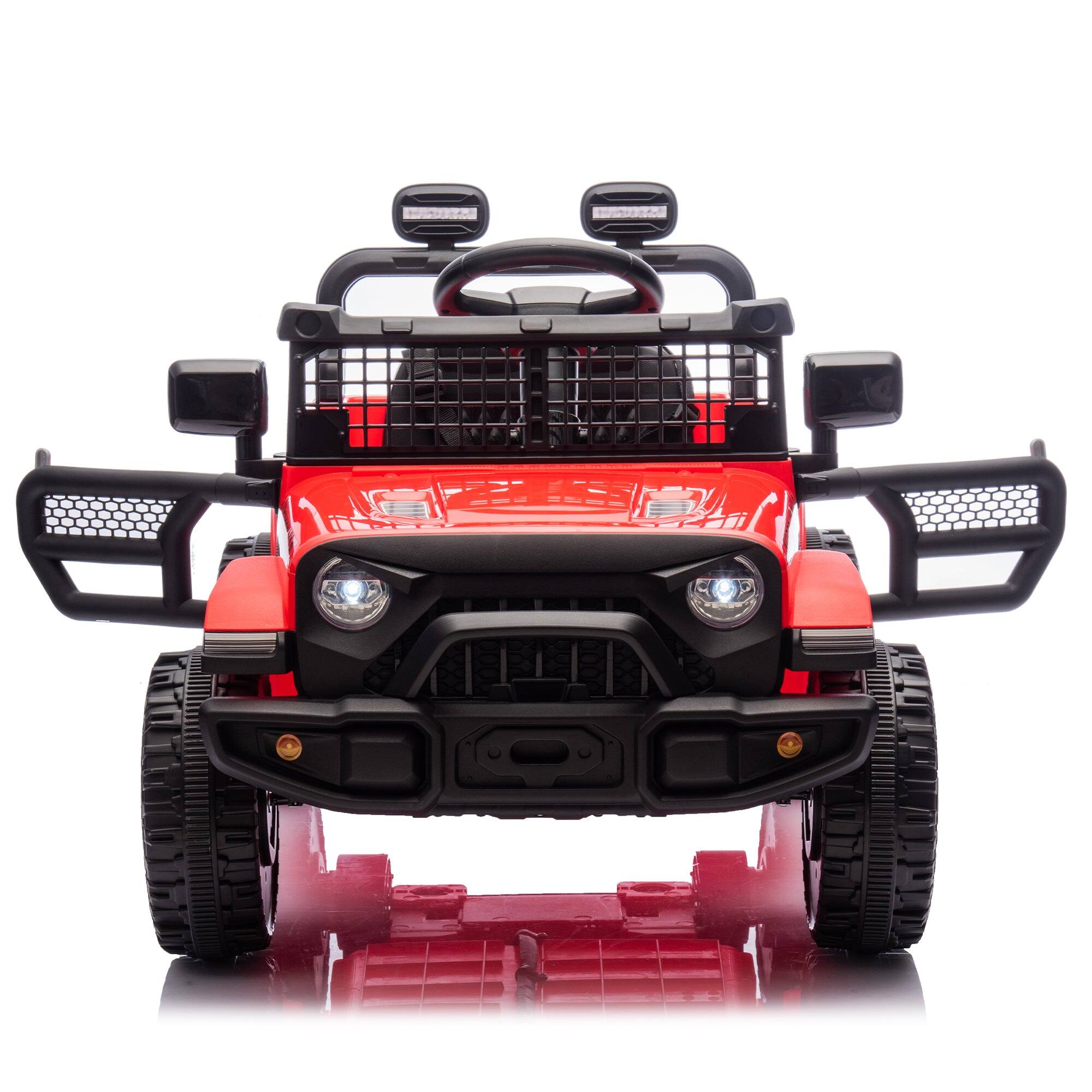 Alt View 4. Boyel Living - 3+ Red 24V Kids Ride On UTV with Parents Remote Control Twin 80W Motors 4Wheel Sus - red.