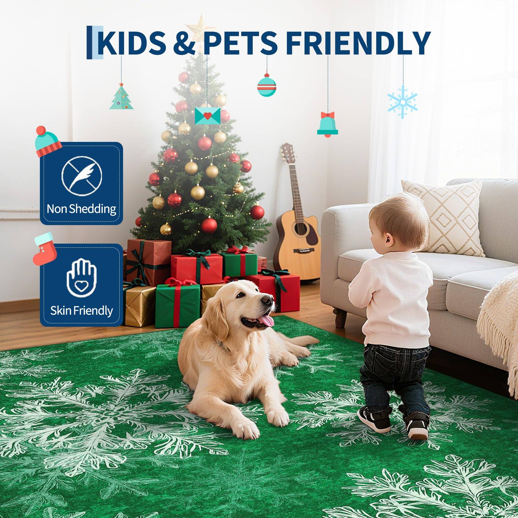 KIDS & PETS FRIENDLY

Non Shedding

Skin Friendly