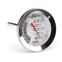 Maverick - Large Dial Meat Thermometer - Silver