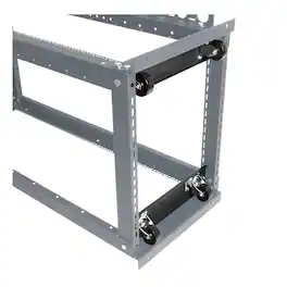 RackSolutions - Caster Kit for 24in (W) 111 Open Frame Rack - Black