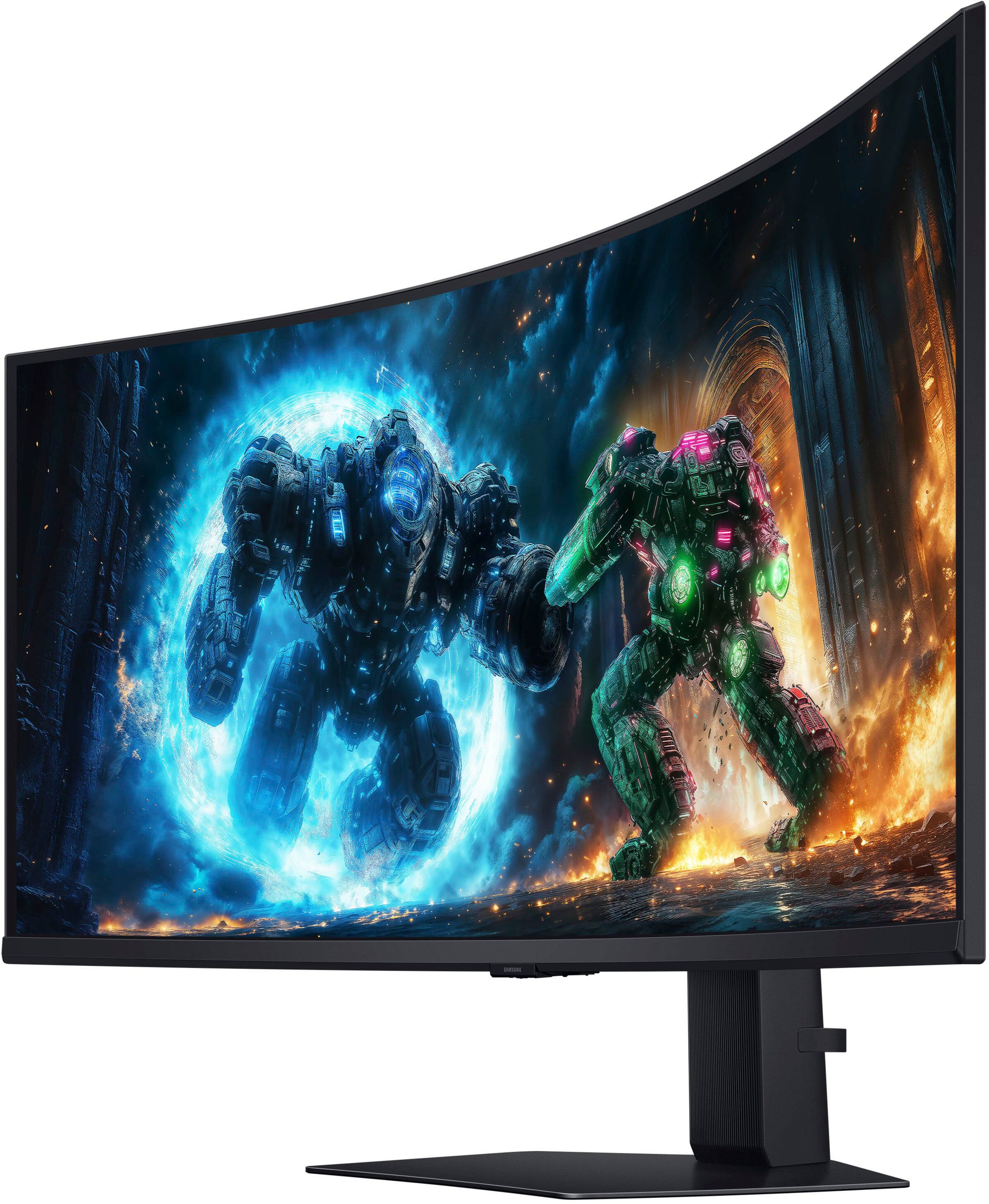 Alt View 18. Samsung - 40" Odyssey G75F WUHD 180Hz 1ms AMD FreeSync Prem Pro Curved Gaming Monitor with HDR 600 (DisplayPort, HDMI) - Black.