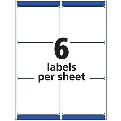 6 labels per sheet