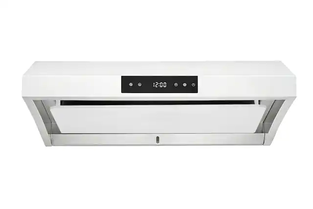 Front. Hauslane - Hauslane UC-PS38 30-in Ducted Undercabinet Range Hood with Steam Clean - White.