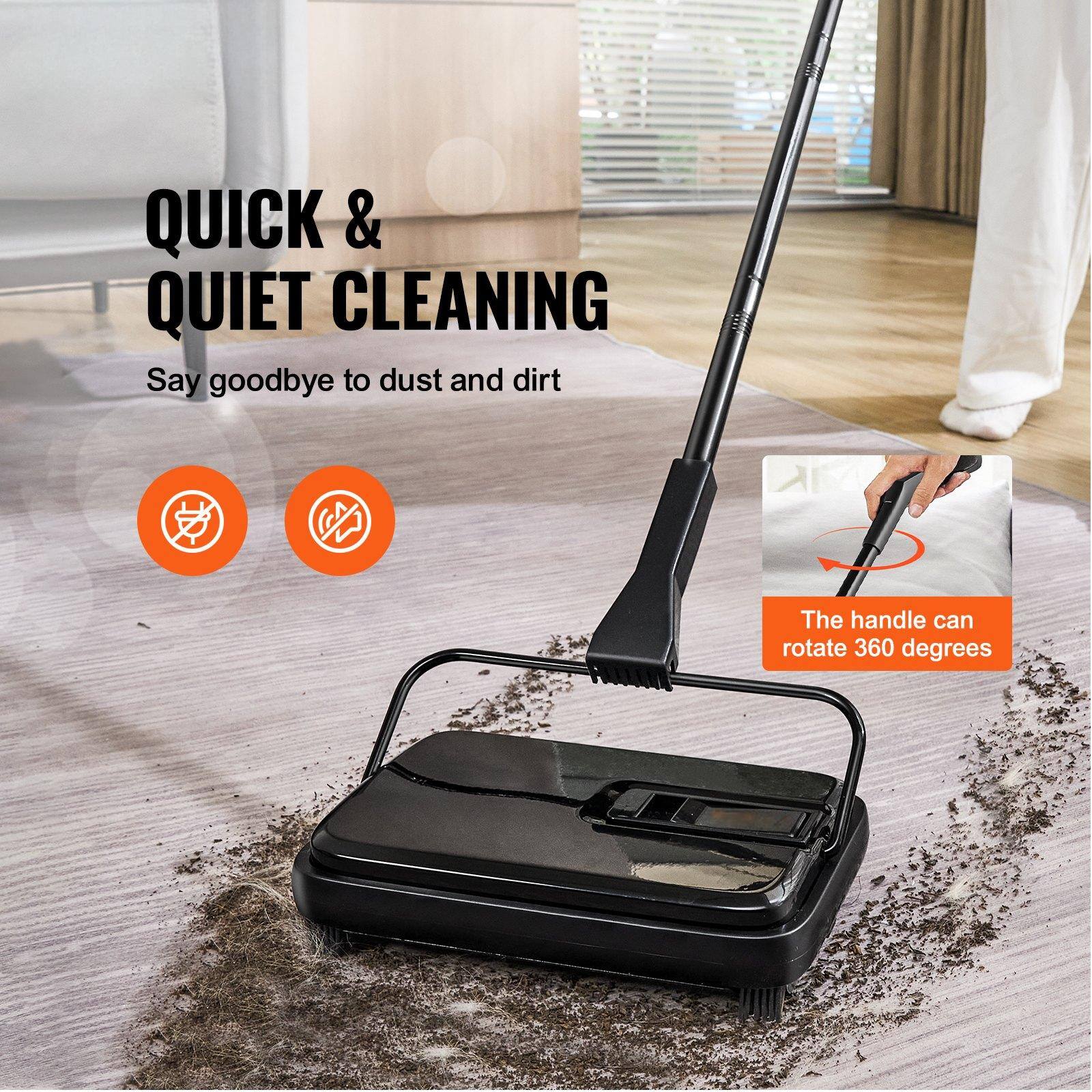QUICK & QUIET CLEANING  
Say goodbye to dust and dirt  

The handle can rotate 360 degrees