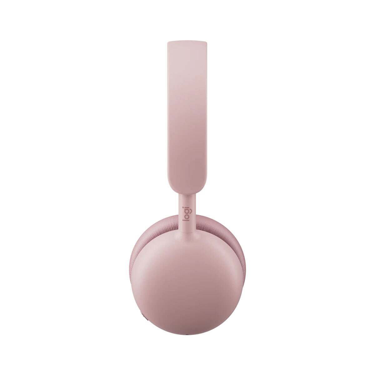 Alt View 2. Logitech - Logitech Zone Wireless 2 ES Active Noise Cancelling Closed-Back On-Ear Stereo Headset, Rose - Rose.