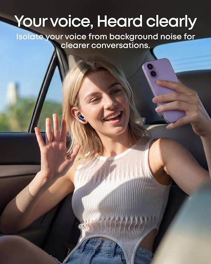 Your voice, Heard clearly  
Isolate your voice from background noise for clearer conversations.