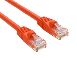 Cable Leader - Cat 6 Crossover Ethernet Cable, 24 AWG Snagless RJ45, Gigabit for PC to PC, Switch to Switch, Router - Orange