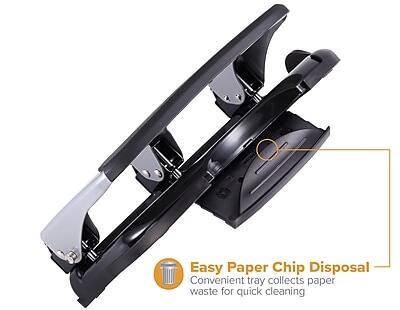 Easy Paper Chip Disposal  
Convenient tray collects paper waste for quick cleaning