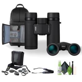 Nikon - 8x30 Monarch M7 Binoculars Bundle With Neck Strap + Backpack And More