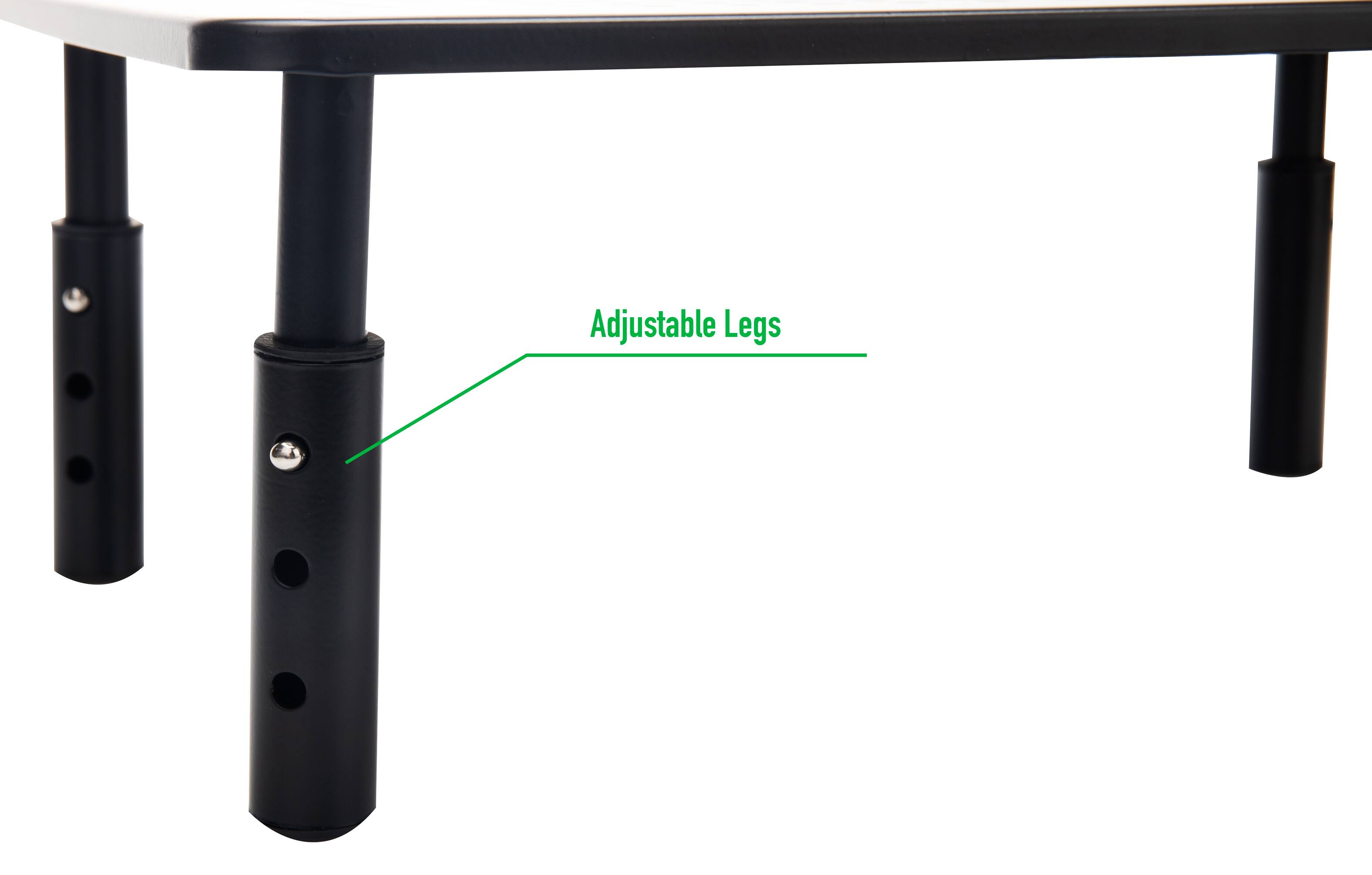 Alt View 13. Mind Reader - Mind Reader Iron Monitor Stand, Laptop or Screen Riser with Ventilated Metal Platform - Black.