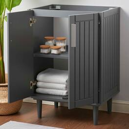 Augusta 24" Bathroom Vanity Cabinet (Sink Basin Not Included) by Modway - Gray