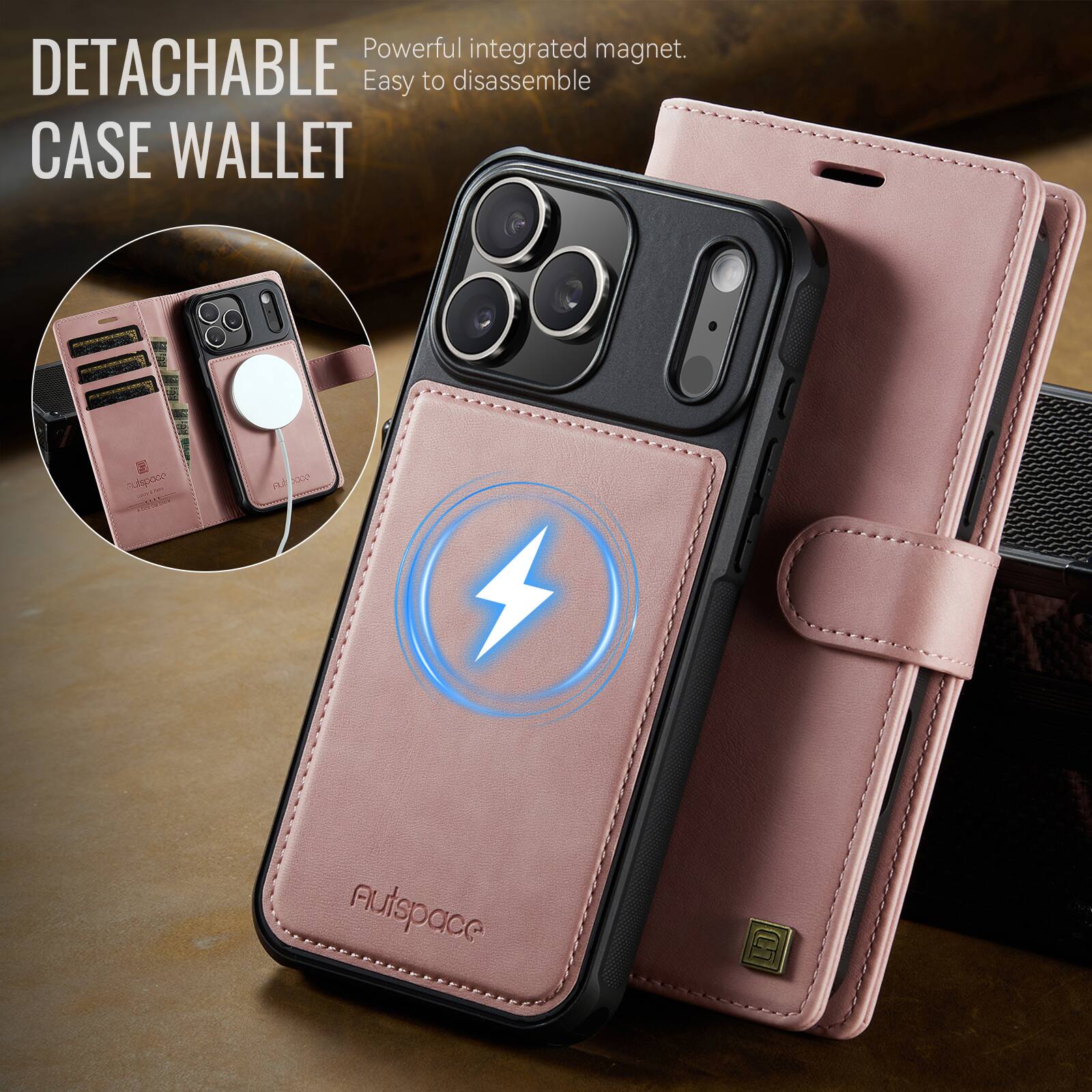 DETACHABLE CASE WALLET

Powerful integrated magnet. Easy to disassemble