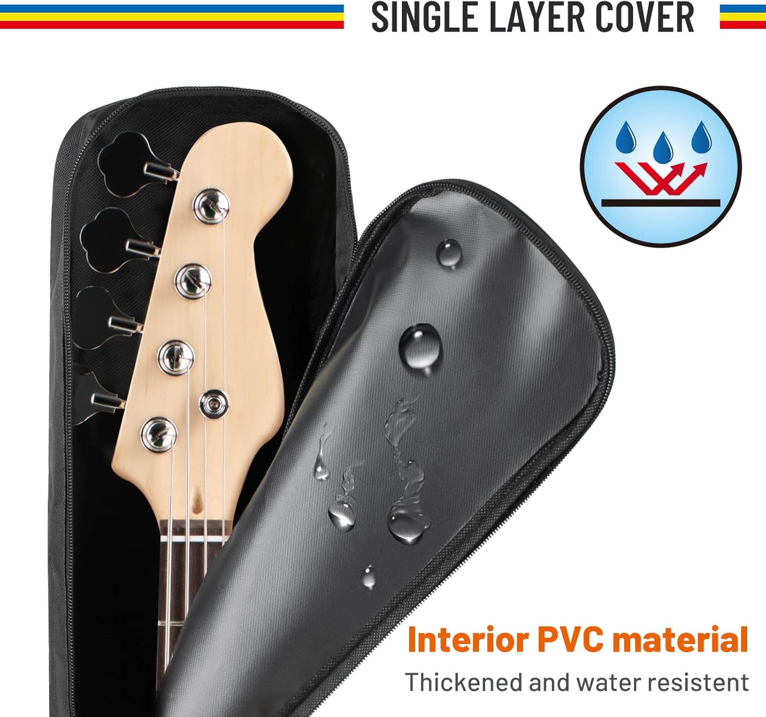 SINGLE LAYER COVER

Interior PVC material  
Thickened and water resistant