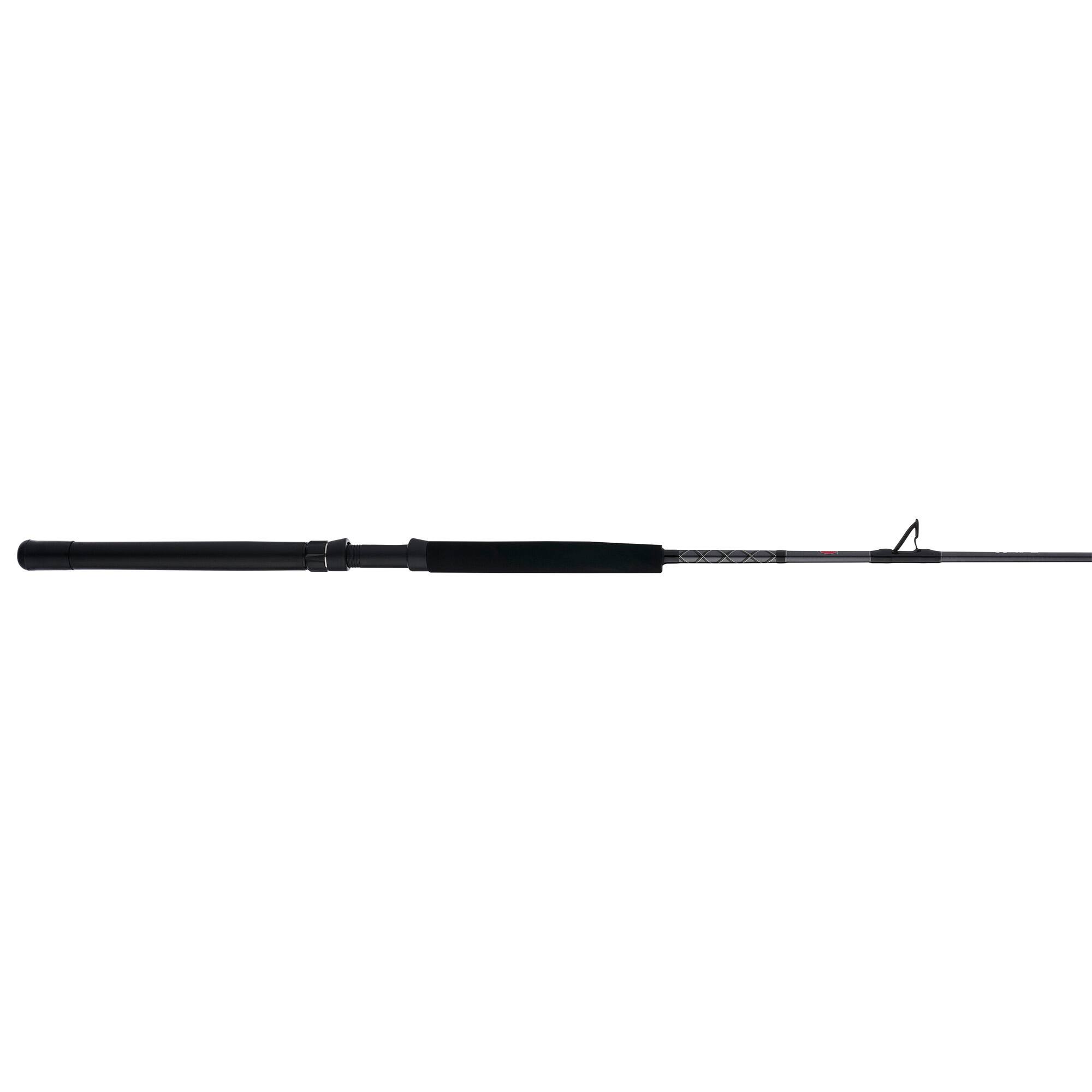 Front. PENN - Penn Ally II Turbo Slick Butt Conventional Boat Rod, 6', Loads Up To 80 Pounds - Black/Silver.