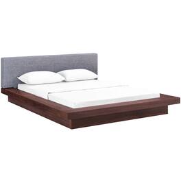 Modway - Freja Fabric Queen Platform Bed - Gray