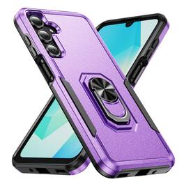 UUCOVER - Rugged Protective Case for Samsung Galaxy A17 5G,Shockproof TPU+PC Case Ring Holder Kickstand Cover for Galaxy A17 5G - Purple