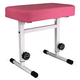 5 CORE - Keyboard Bench Piano Stool Thick Padded Seat Height Adjustable Keyboard Chair - Pink