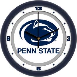 MpDirect - Penn State Nittany Lions 11.5'' Suntime Premium Glass Face Traditional Logo Wall Clock - Multicolor