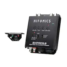 HIFONICS
BXiPRO3.0
Digital Bass Enhancement Processor
BASS LEVEL
WIDTH
SWEEP
OUTPUT LEVEL
RANGE
POWER
MUSIC SENSE ON
DC SENSE ON
REMOTE ON
INPUT LEVEL: 0.2V - 4V
16V/12V
4V/12V
POWER
LEVEL
MIN
MAX
MyV LT