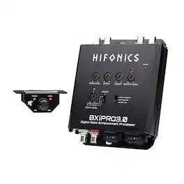 Hifonics - BXIPRO3.0 Bass Enhancer, Digital Processor, Dash Mount Remote Control - Black