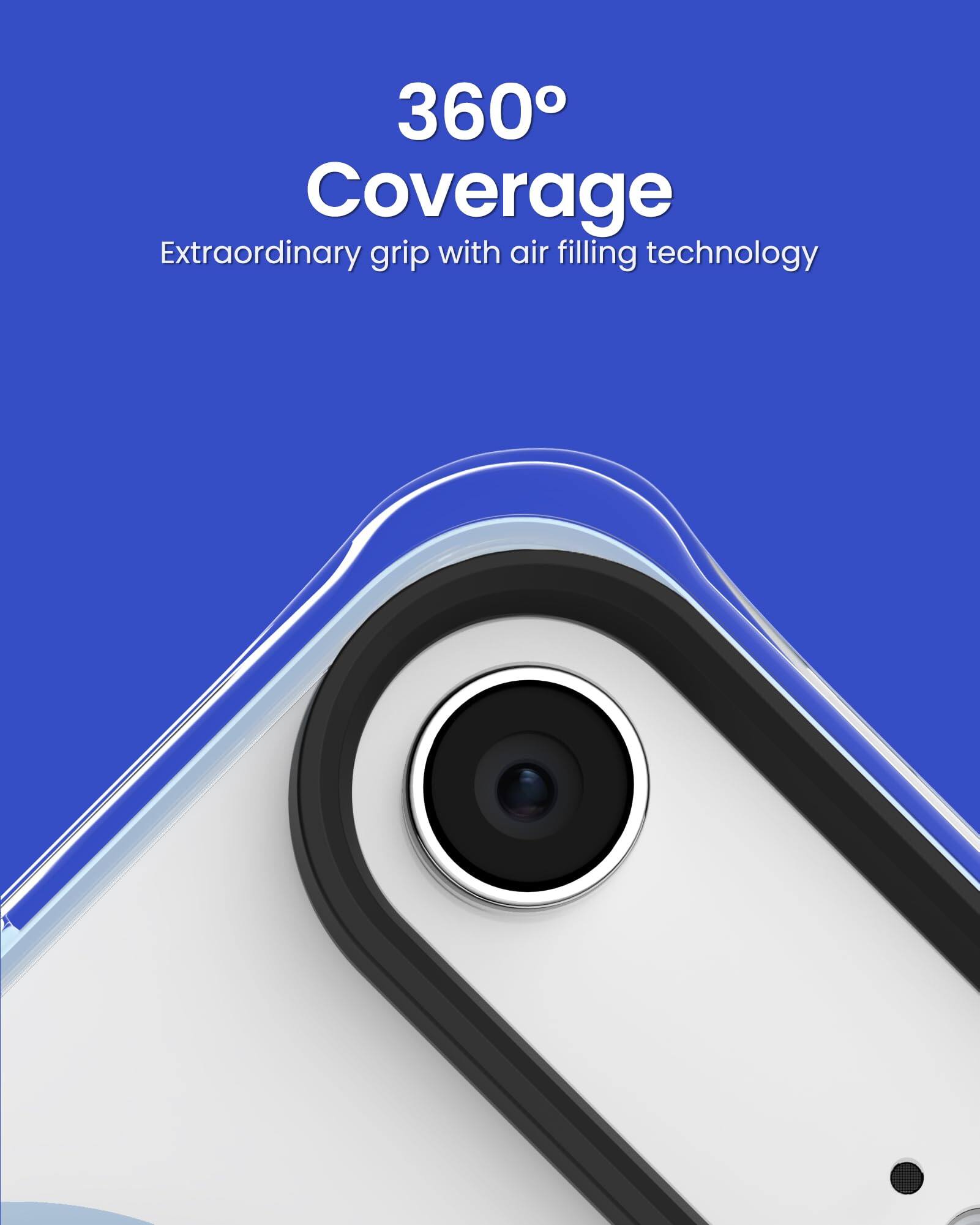 360° Coverage  
Extraordinary grip with air filling technology