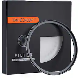 K&F Concept - 62mm Green Multi-Coated Schott B270 German Optics Slim UV Lens Filter