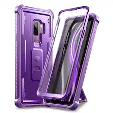 Front. Dexnor - Case for Samsung Galaxy S9+ Plus Heavy Duty Military Grade Protection Shockproof Protective Cover - Aurora Purple.