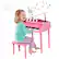 Alt View 20. Costway - 30-Key Classic Baby Grand Piano Toddler Toy Wood with Bench & Music Rack - Pink.
