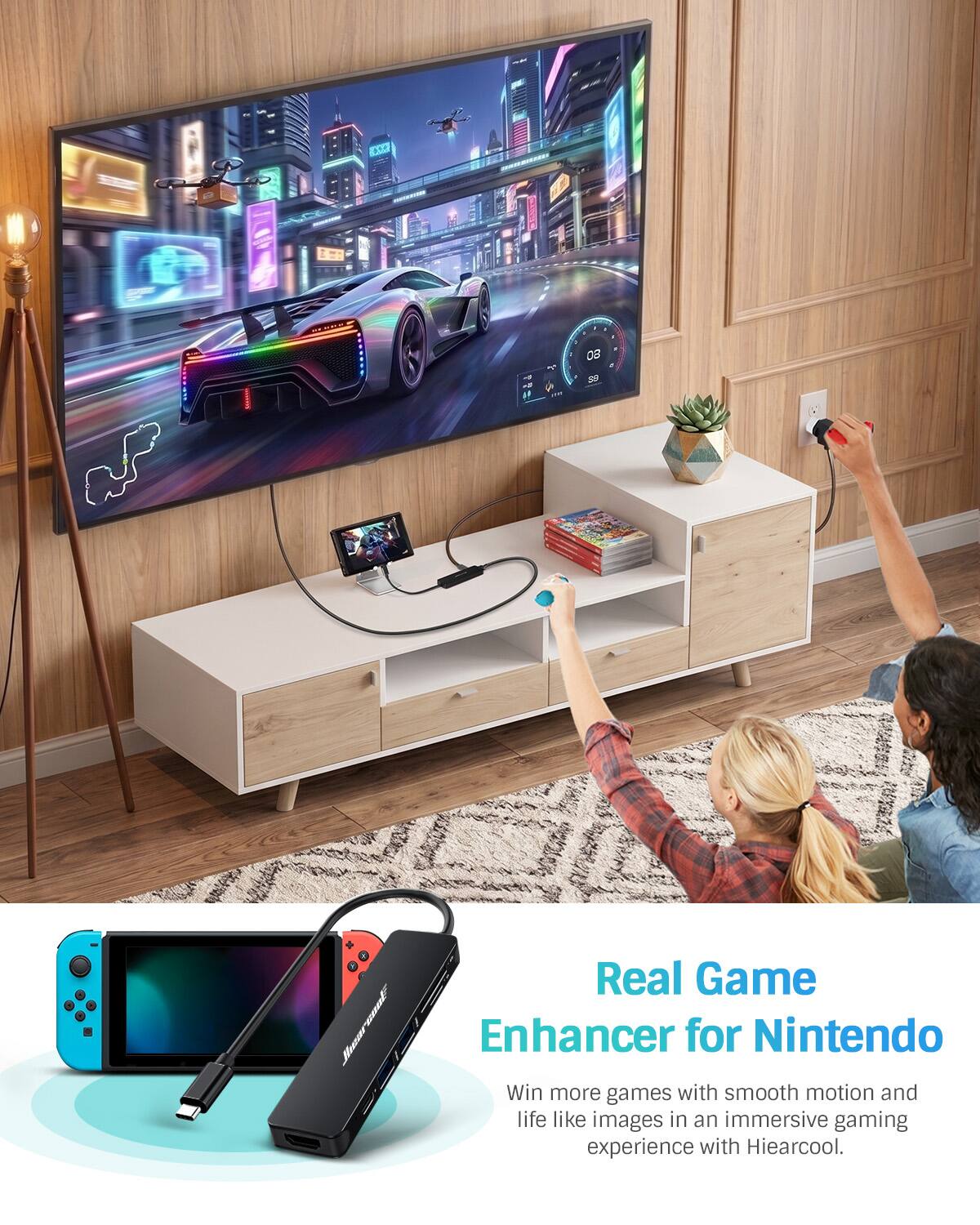 08 SP  
Real Game Enhancer for Nintendo  
Win more games with smooth motion and life like images in an immersive gaming experience with Hiearcool.