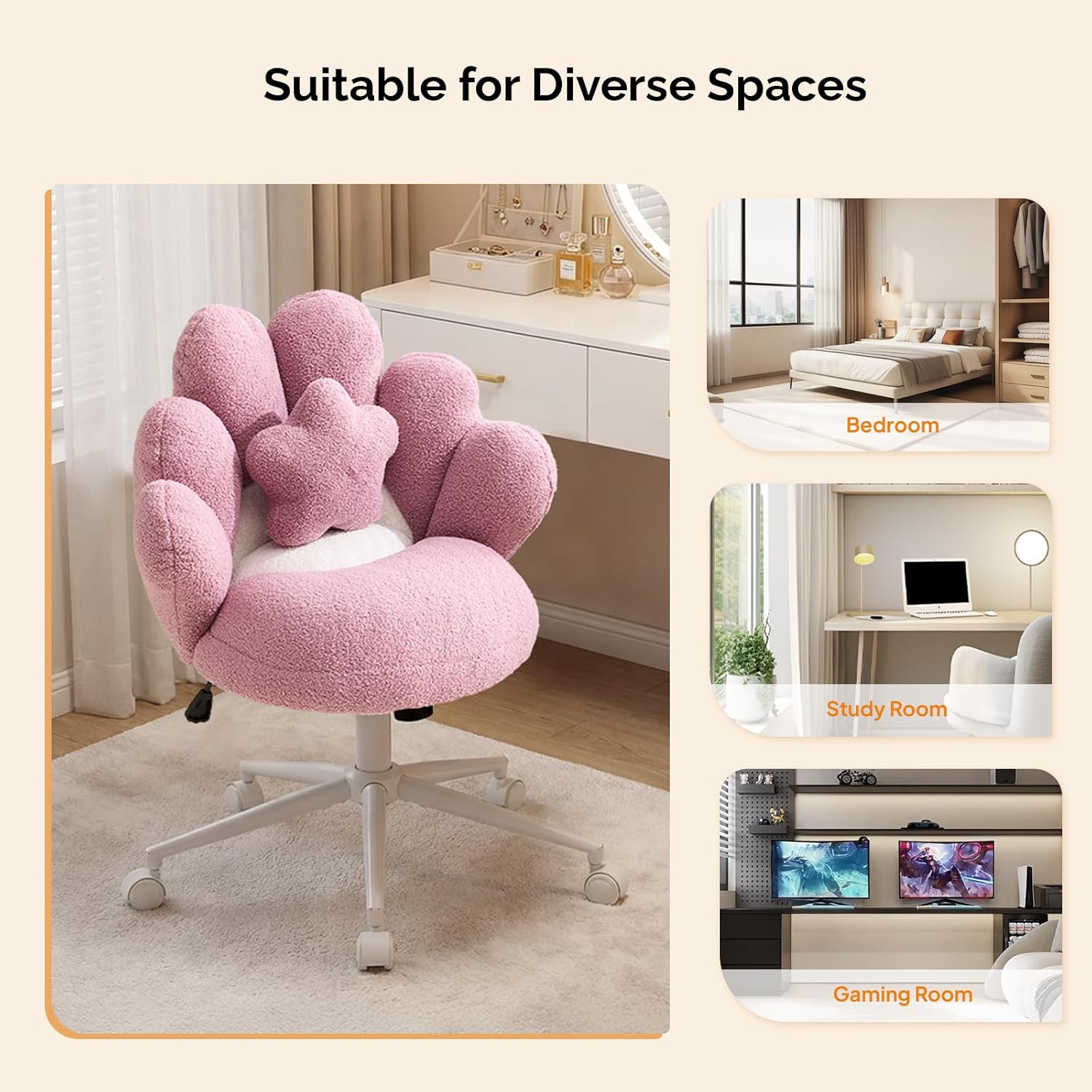 Suitable for Diverse Spaces

- Bedroom
- Study Room
- Gaming Room