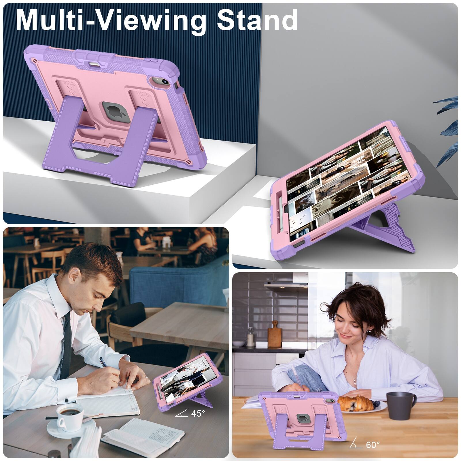 Multi-Viewing Stand

A 45°  
60°