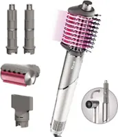 Shark - FlexFusion Air + Ceramic Styling & Drying System with Scalp Shield Mode - Metallic Mist - Front_Zoom