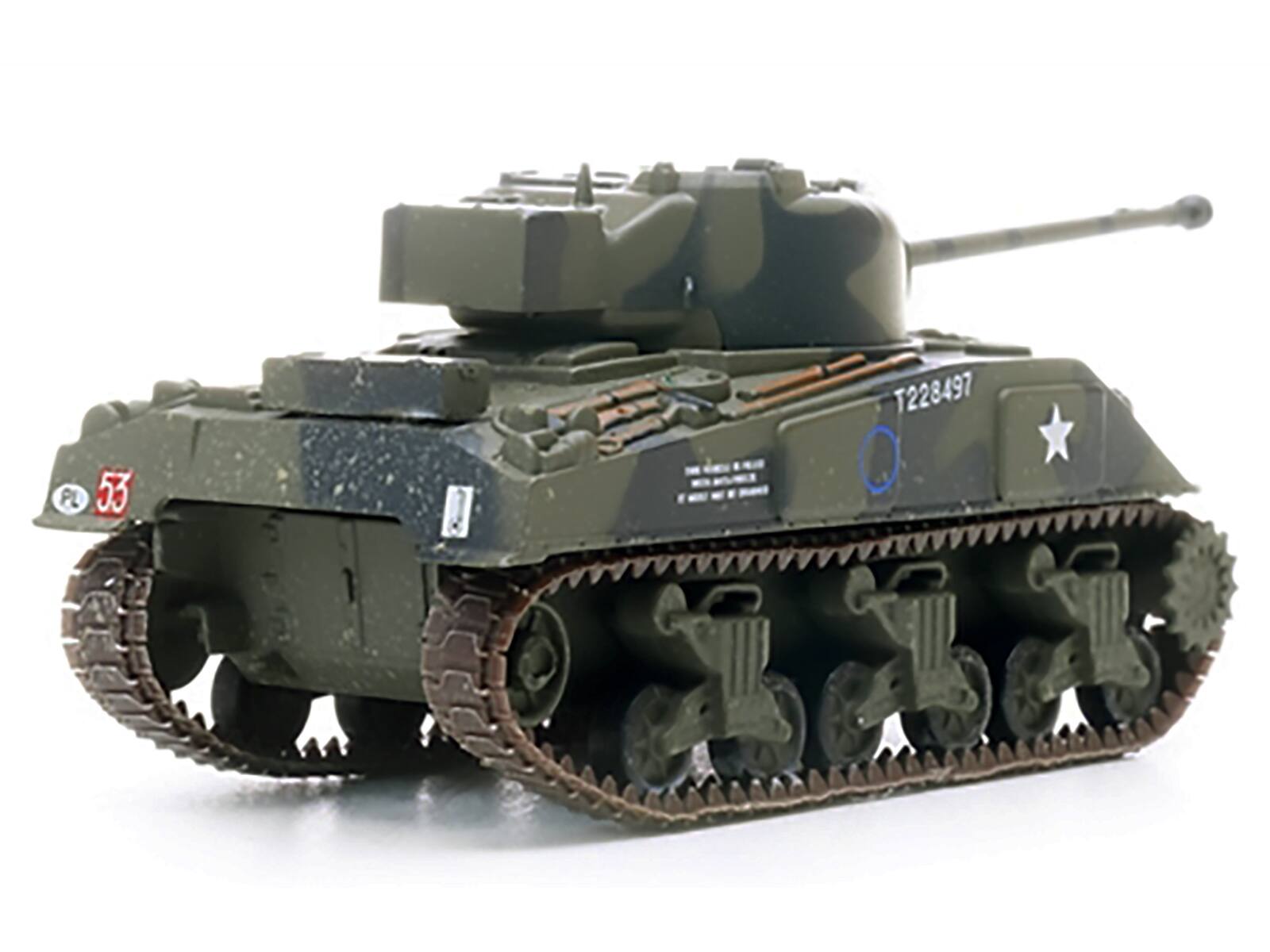 Angle. Legion - Sherman Firefly Mk.VC Medium Tank Polish 1st Armoured Division Black Devils Battle of Falaise France 1944 1/72 - Multicolor.