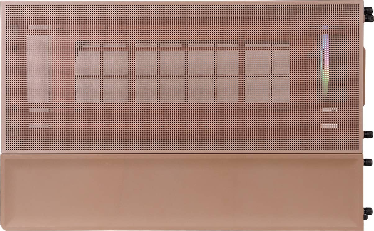 Alt View 10. Thermaltake - View 380 XL TG ARGB Dual-Chamber Chassis with Hidden-Connector Motherboard Support ATX Mid Tower PC Case - Gravel Sand.