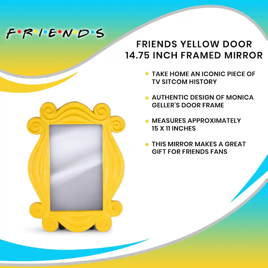 Friends Morror Ukonic Friends TV Show Peephole Frame Door Mirror Replica | 15 x 11 ...