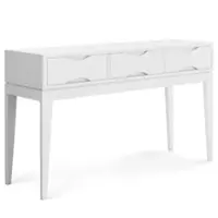 Simpli Home - Harper Console Sofa Table - White - Front_Zoom