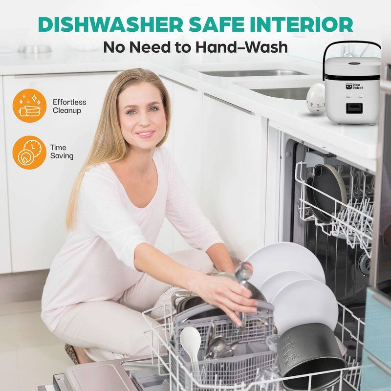 DISHWASHER SAFE INTERIOR  
No Need to Hand-Wash  

Effortless Cleanup  
Time Saving