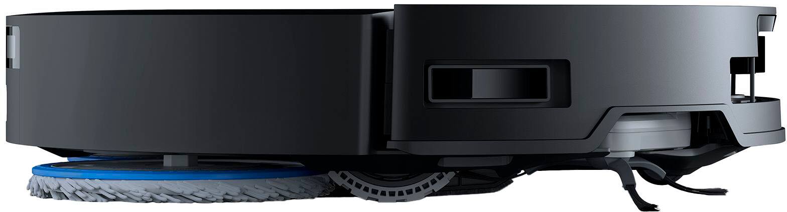 Left. ECOVACS Robotics - T50 OMNI Robot Vacuum and Spinning Mop plus Auto-Cleaning Station - Black.