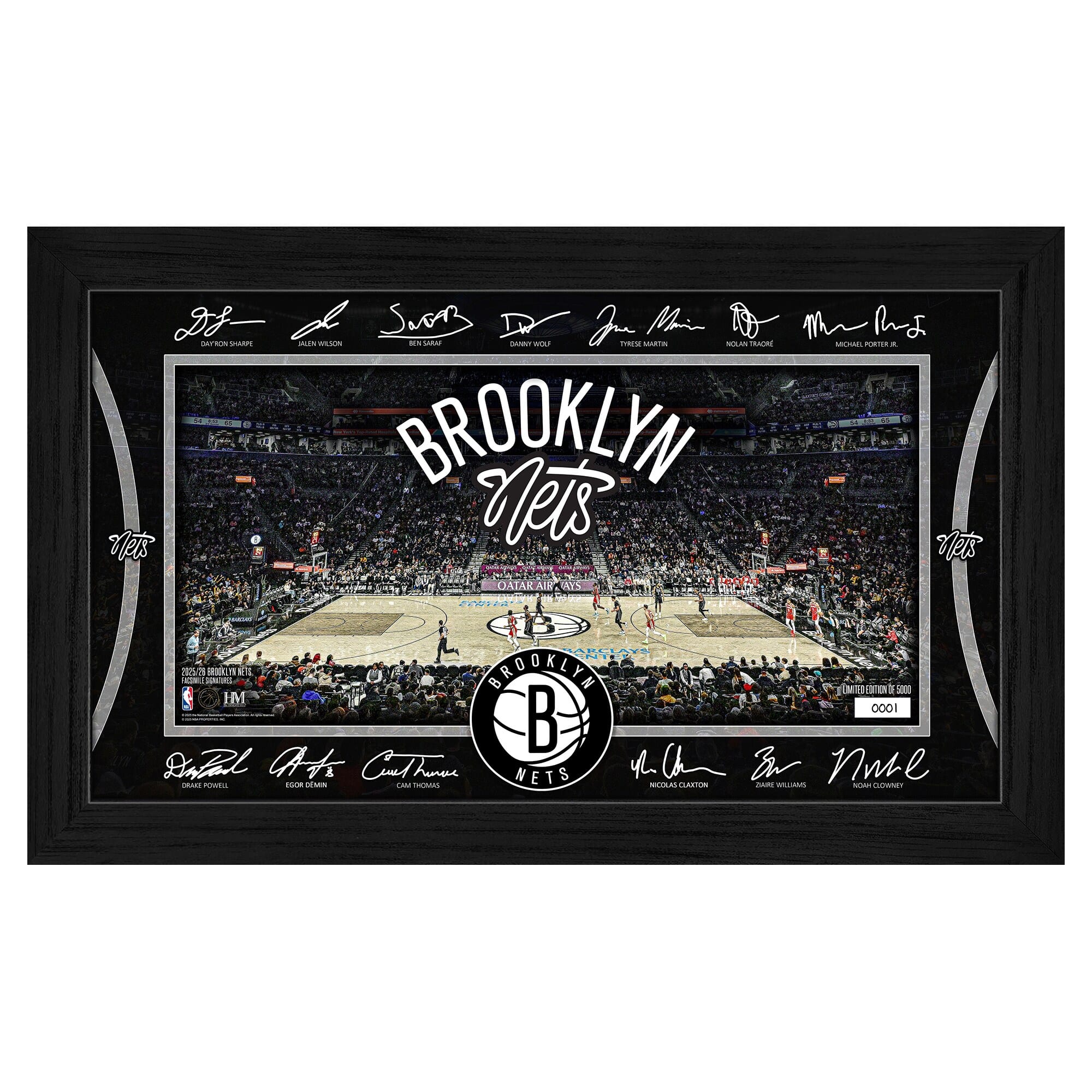 Highland Mint New York Knicks 2025 Signature Court Framed Picture