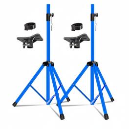 5 CORE - Speaker Stand Tripod Heavy Duty Adjustable 72" Universal Mount for PA DJ Studio - Blue