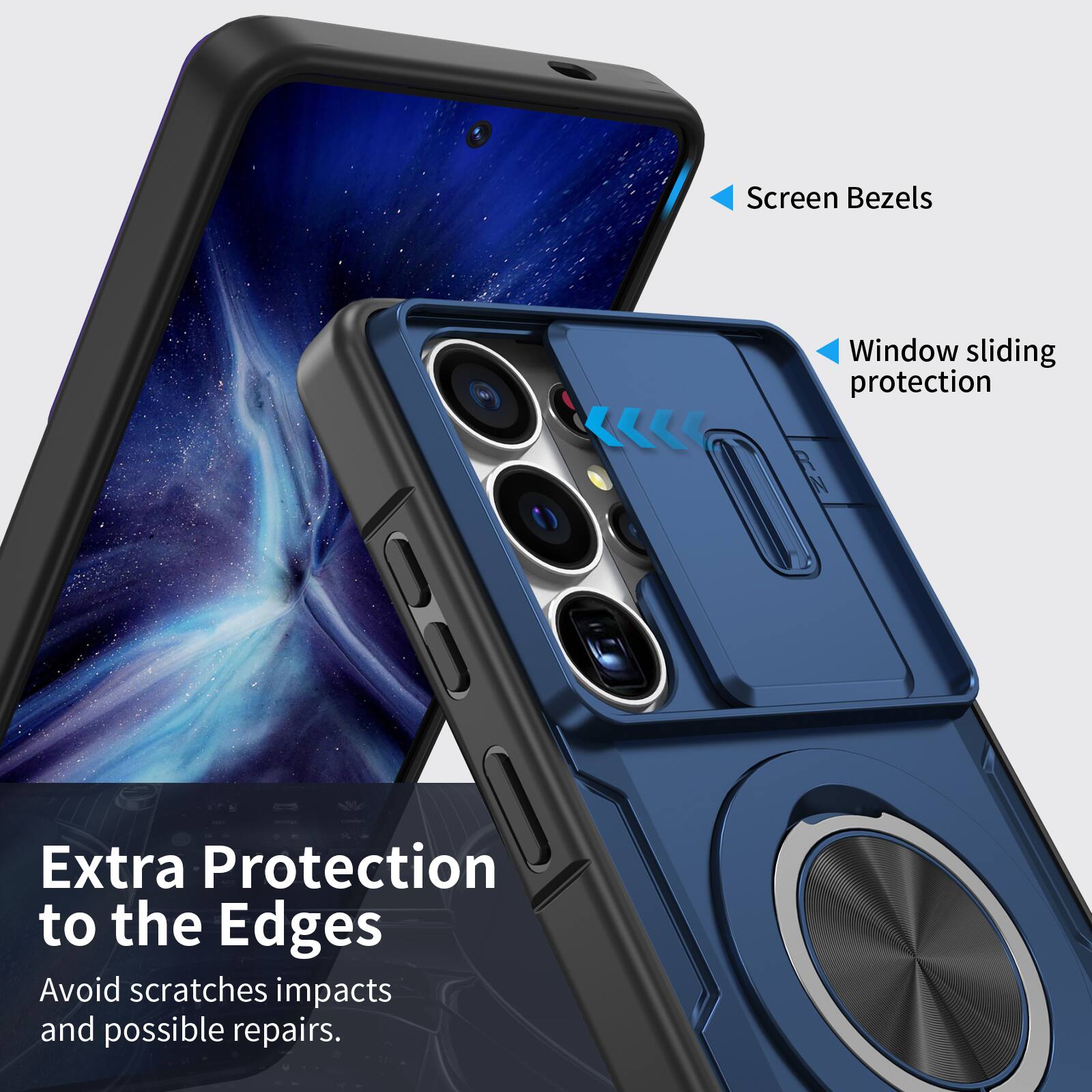 Screen Bezels  
Window sliding protection  
Extra Protection to the Edges  
Avoid scratches impacts and possible repairs.